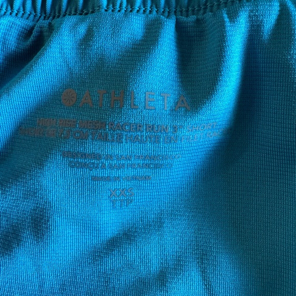 ATHLETA MESH RACER RUN MID RISE 4 SHORT - Picture 4 of 8